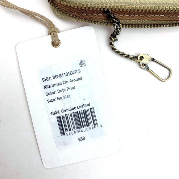 HOBO Dots Print Nila Small Zip Around wallet - Picture 6 of 7